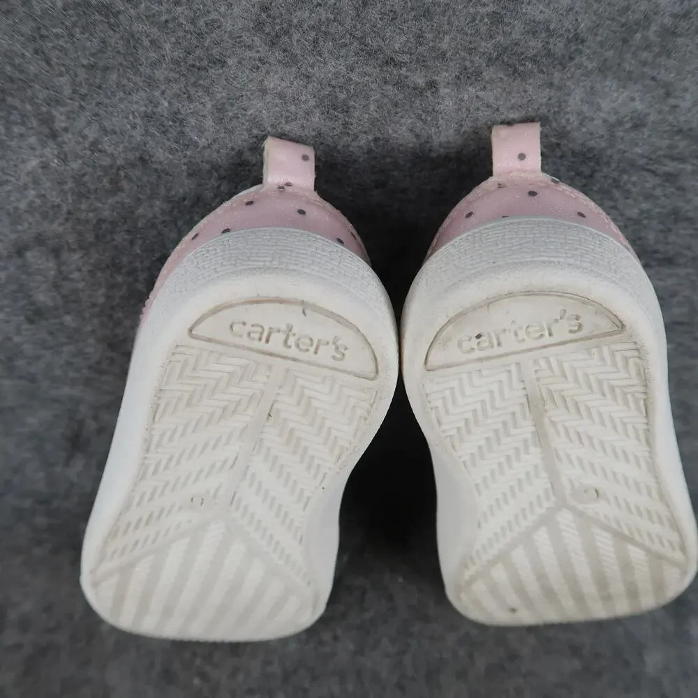 Carter Shoes Baby Girl 6 Sneakers Slip On Galaxy Pink Polka Dot Casual Trainer